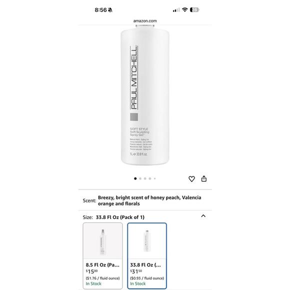 Paul Mitchell Soft Sculpting Spray Gel, Natural Hold, Soft ,For All Hair Types - Picture 4 of 4